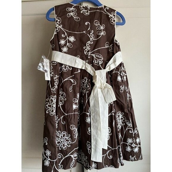 NWT Lydia Jane Brown Sleeveless Sz 5T Dress - Picture 3 of 4